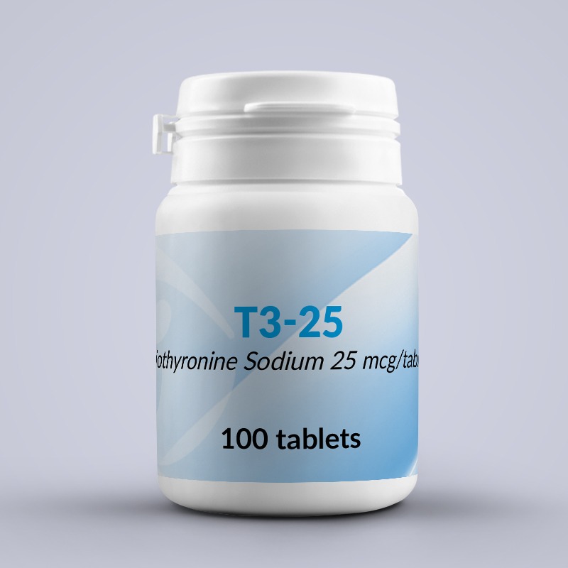 T3-25  25mcg – 100 Tablets EB
